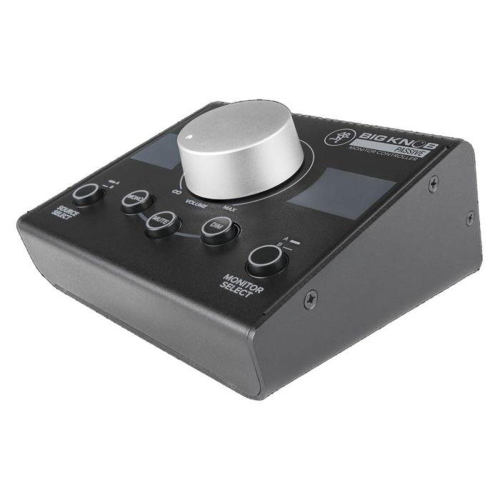 Right angled view of the Mackie Big Knob Passive Monitor Controller