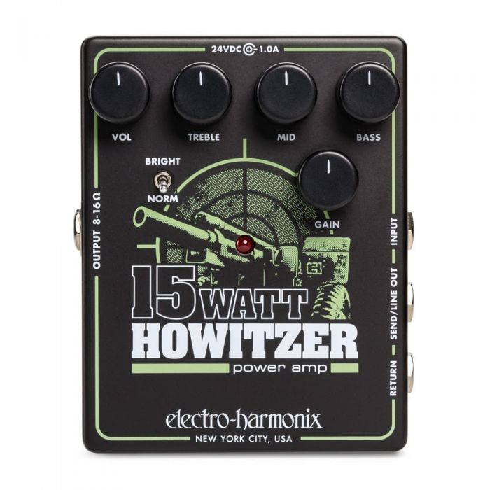 Overview of the Electro Harmonix 15w Howitzer Preamp Pedal