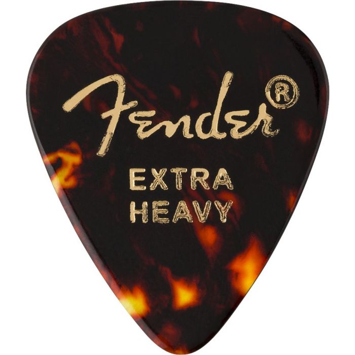 Fender 351 Shape Extra Heavy Classic Picks 12 Pack, Tortoise Shell 