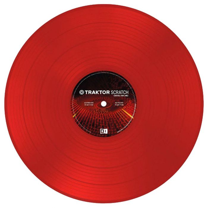 Overview of the Native Instruments Traktor Scratch Control Vinyl MK2 Red 