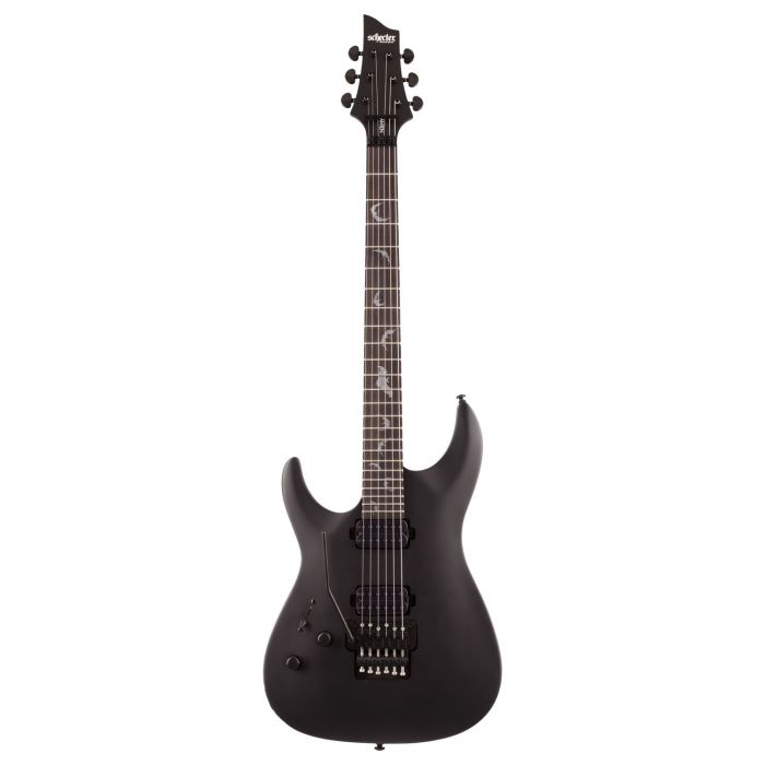 Schecter Damien-6 FR LH Electric Guitar, Satin Black front view