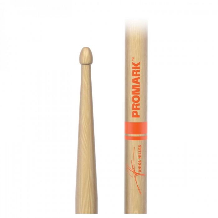 Tip Close Up View of Promark Anika Nilles RBANW Signature Drumsticks