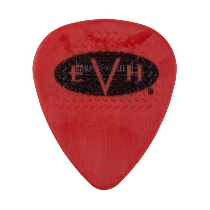 EVH Signature Picks, Red/Black .60 mm front view