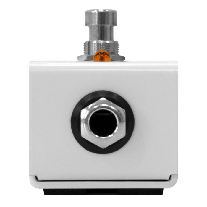 End View of Orange Single button Mini footswitch Jack Socket