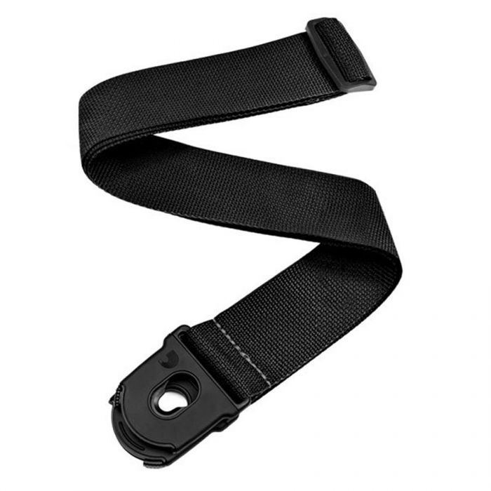 Overview of the DAddario Planet Lock Guitar Strap Black