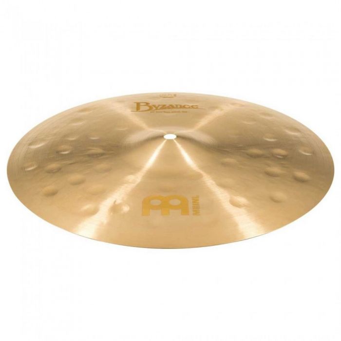 Angled view of a Meinl Byzance Jazz 14 inch Thin Hi-Hat Cymbal