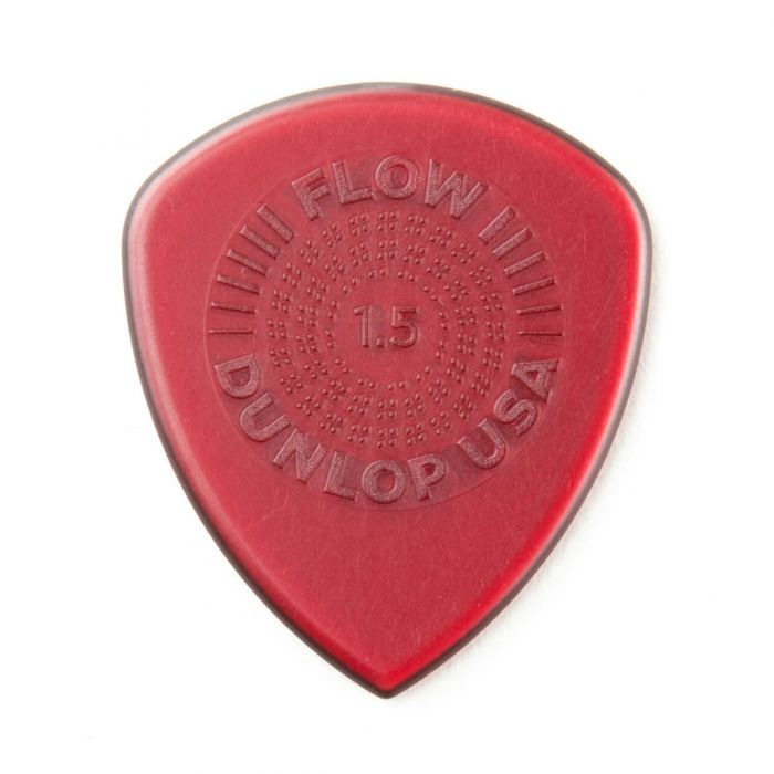 Dunlop Flow Standard Grip 1.5mm Guitar Pick 6 Pack Front Face View