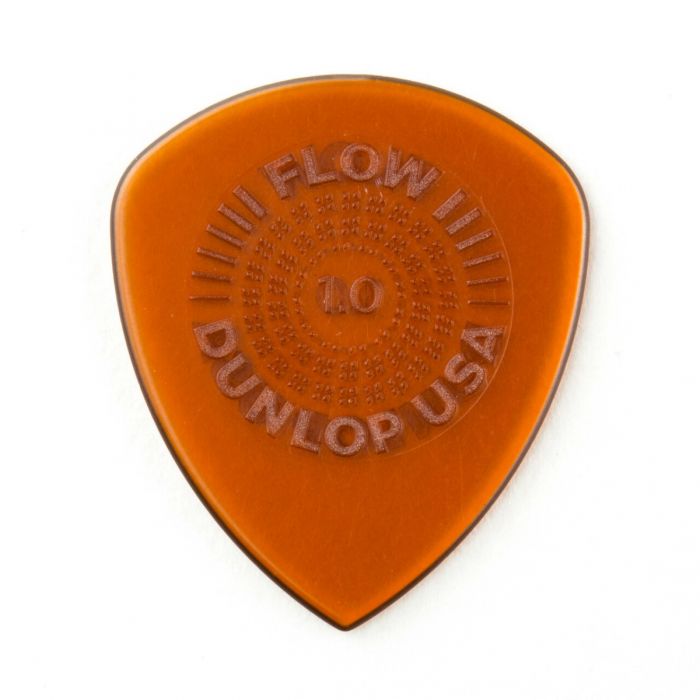 Dunlop Flow Standard Grip 1.0mm Guitar Pick 6 Pack Front Face View