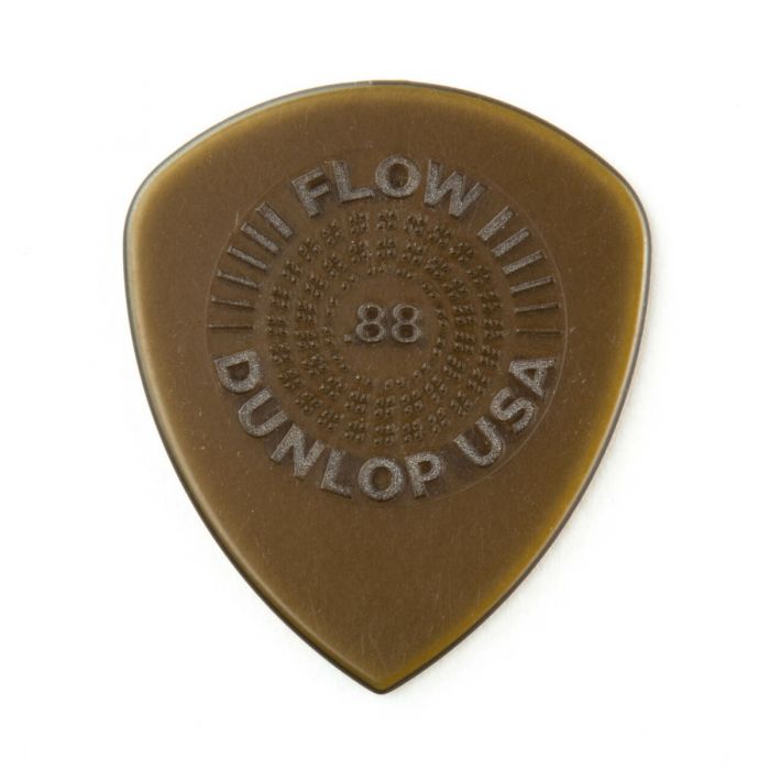 Dunlop Flow Standard Grip 0.88mm Guitar Pick 6 Pack Front Face View