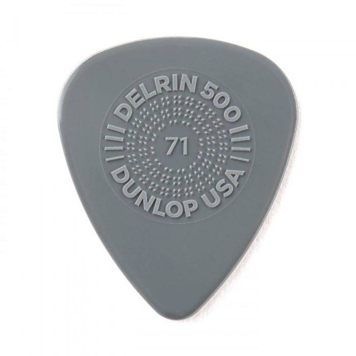 Dunlop Prime Grip Delrin 500 .71mm Guitar Pick  top-down view