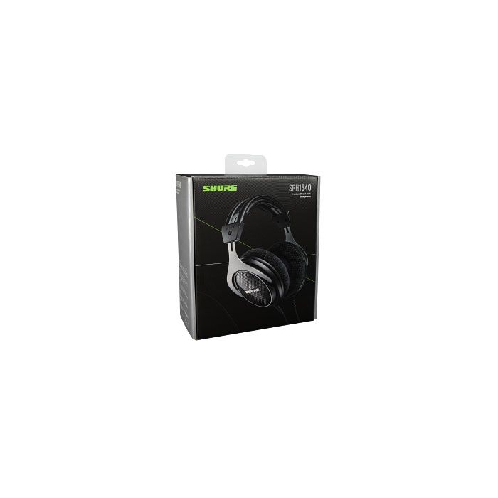 Package overview of the Shure SRH1540 Premium Closed Back Headphones
