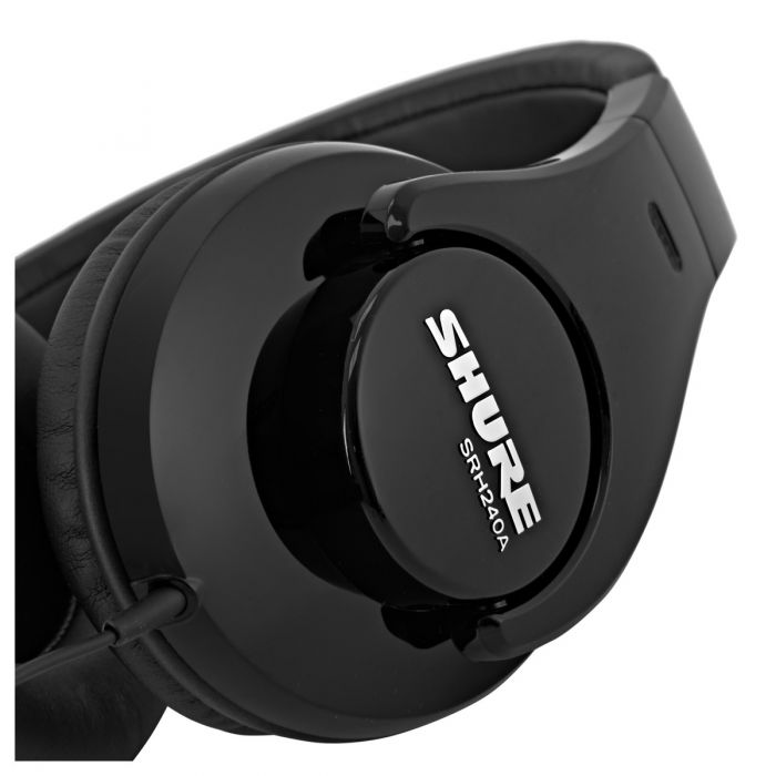 Close up view of the Shure SRH240A Professional Headphones