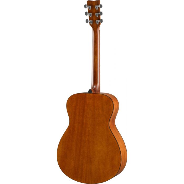 Yamaha FS800 MKII Acoustic Guitar, Natural Finish Back Angle View