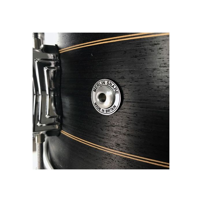 British Drum Company 14" x 6.5" Merlin Snare Drum Hole Detail