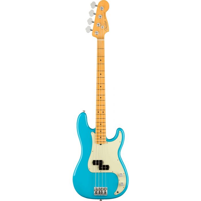 Fender American Professional II Precision Bass, MN, Miami Blue Front View