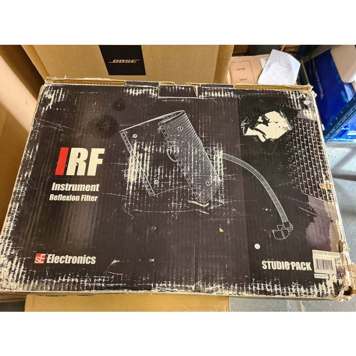View of the packaging for the SE Electronics IRF Studio Pack