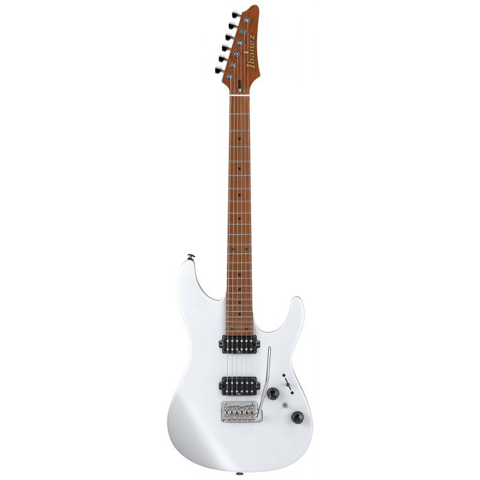 Ibanez AZ2402 Prestige Electric Guitar, Pearl White Flat front view