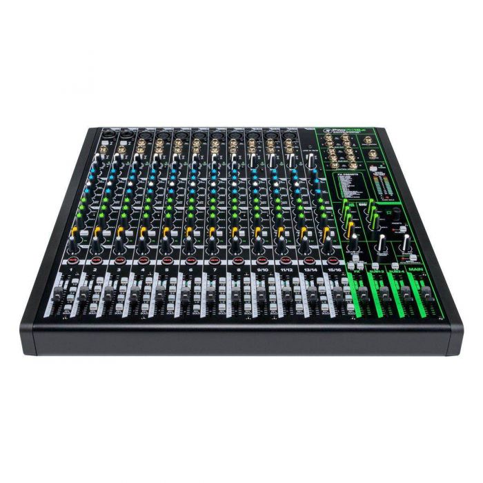 Front view of the Mackie ProFX16v3 16-Channel Analog Mixer with USB