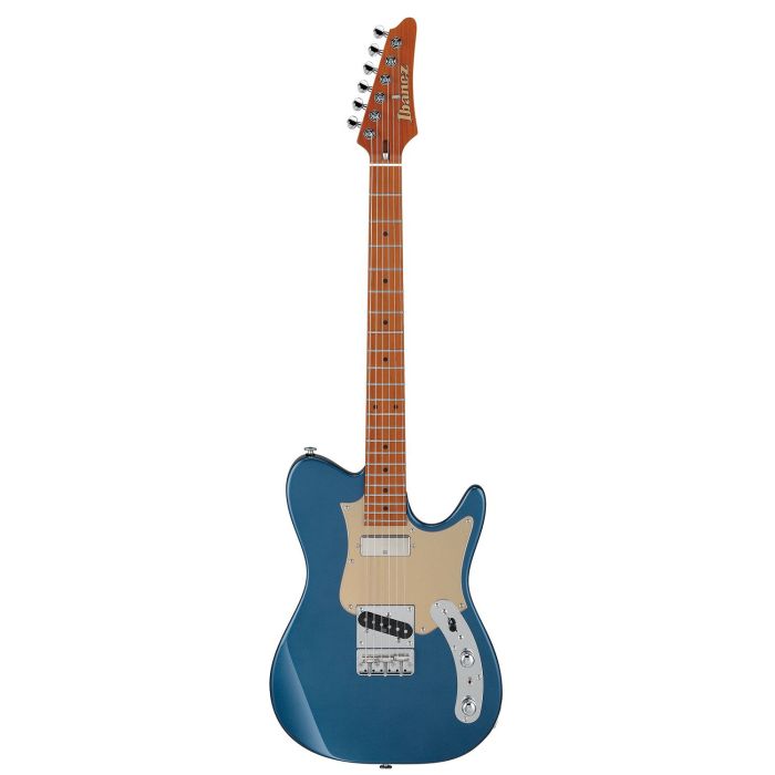 Ibanez AZS2209H-PBM Prestige Guitar, Prussian Blue Metallic front view