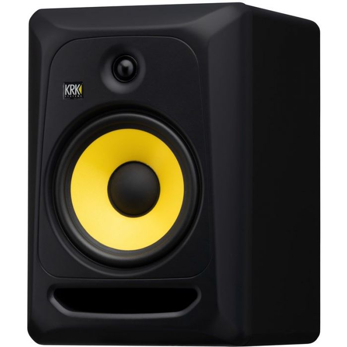 Angled view of the KRK Classic 8 Studio Monitor