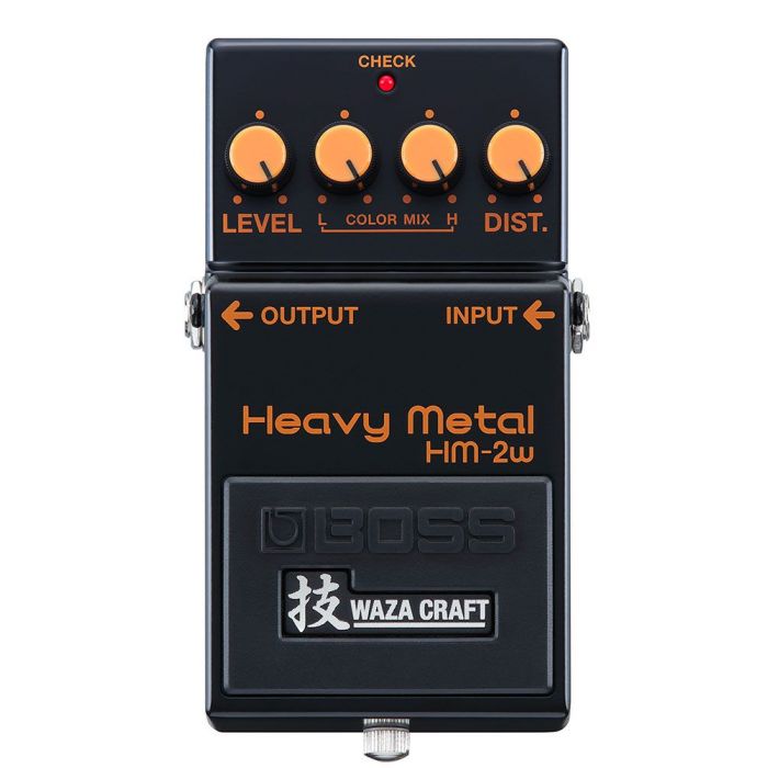 Boss HM-2W Heavy Metal Waza Craft Distortion Pedal top-down view