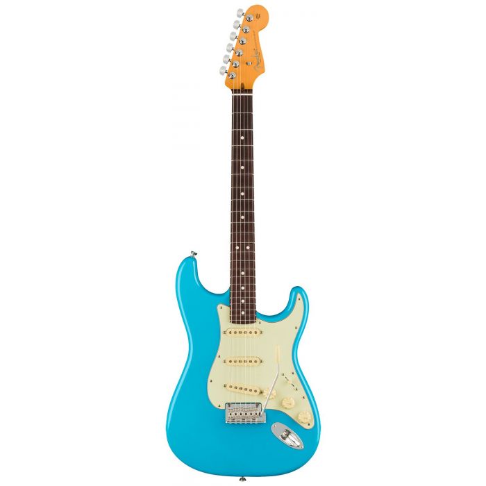 Fender American Professional II Stratocaster RW, Miami Blue front view