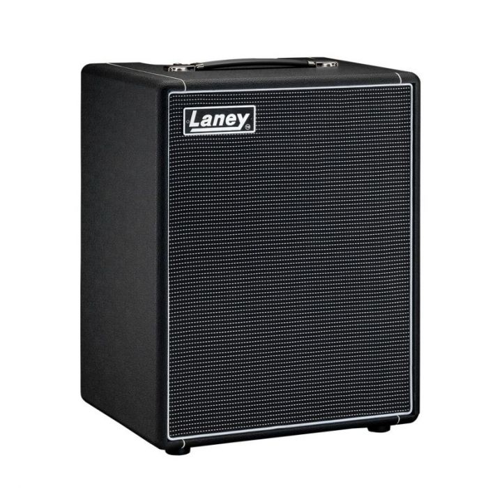 Left angled view of a Laney DIGBETH DB200210 200 Watt Bass Combo Amplifier