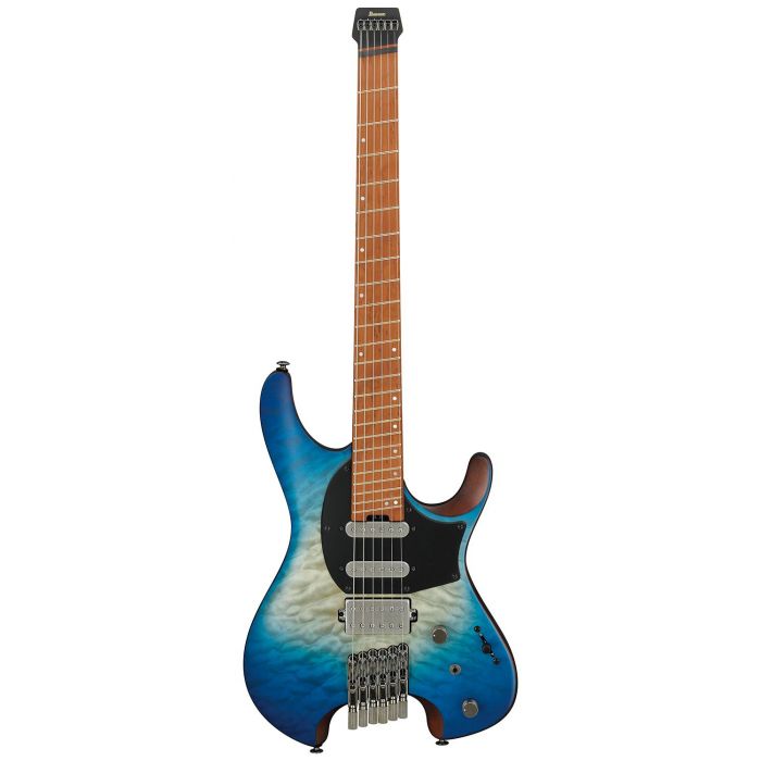 Ibanez QX54QM-BSB Q Series Headless Guitar HSS, Blue Sphere Burst front view