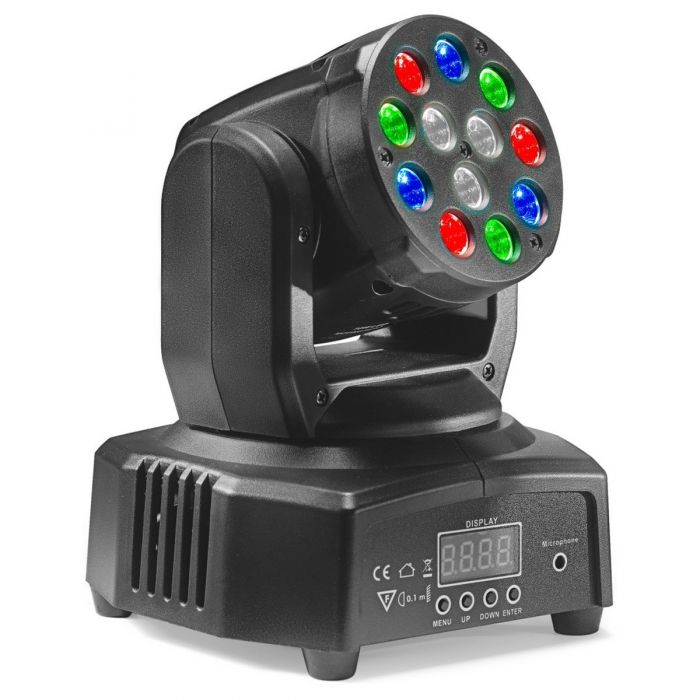 Overview of the Stagg Headbanger 6 LED Moving Head with 12 x 3W LEDs