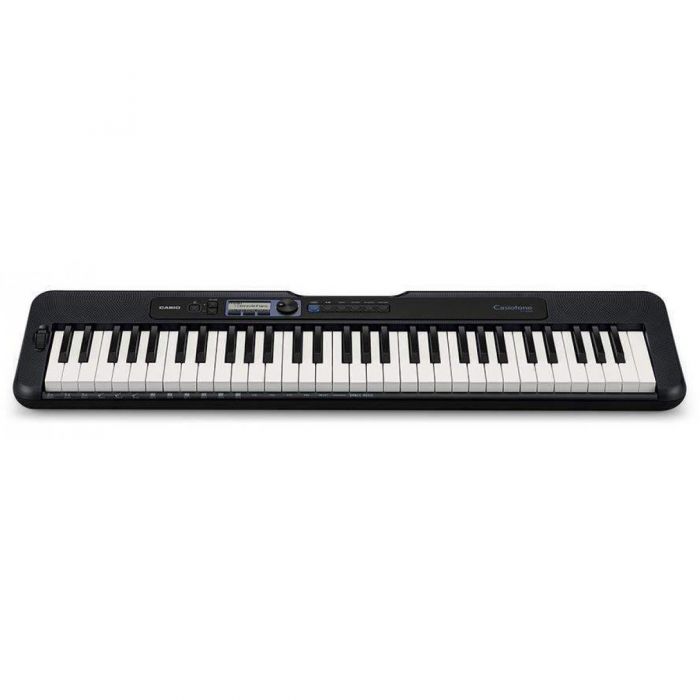 Casio CT-S300 Casiotone Keyboard, Black Front Angle
