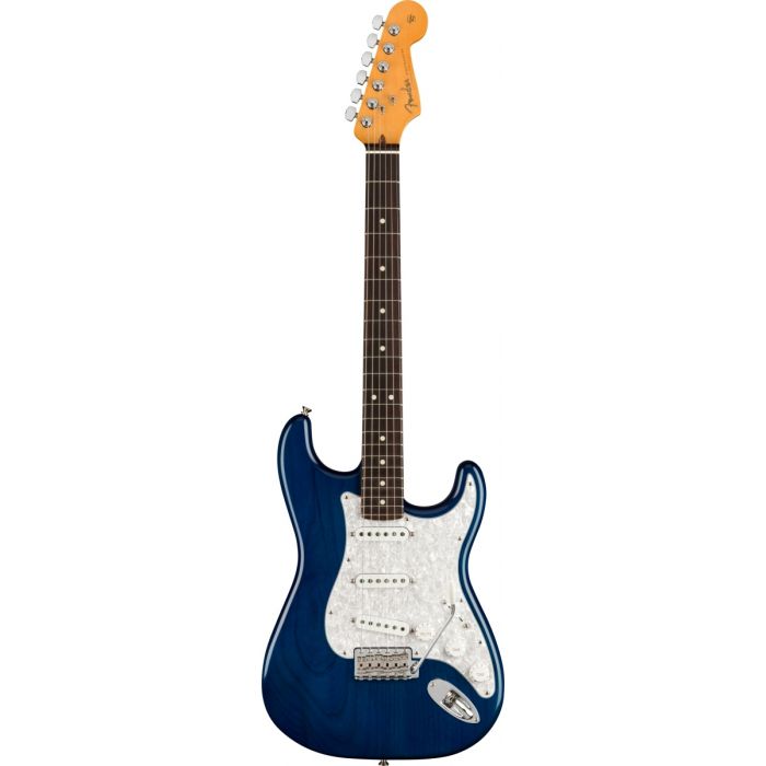 Fender Cory Wong Stratocaster, RW, Sapphire Blue Transparent front 