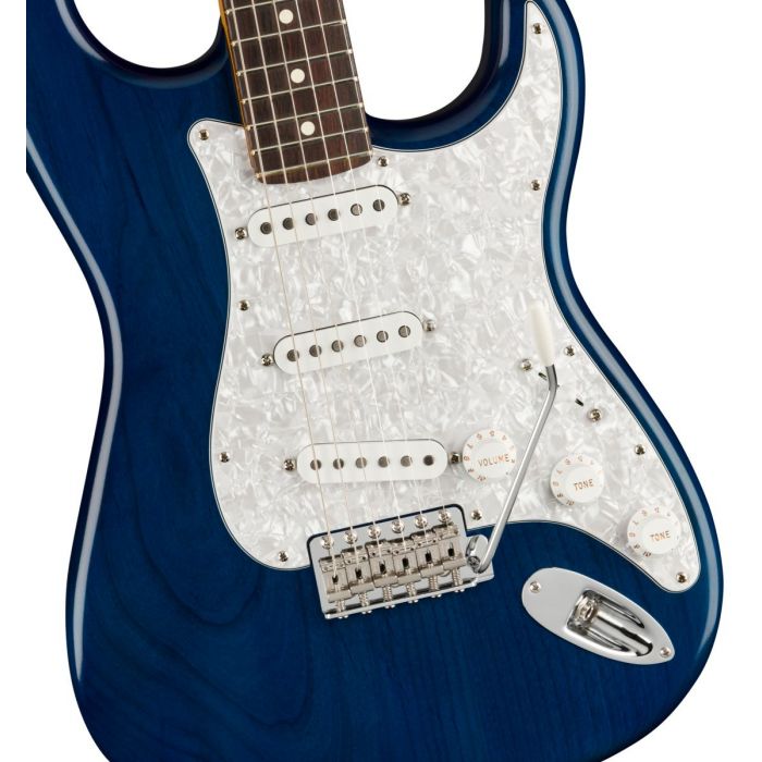 Fender Cory Wong Stratocaster, RW, Sapphire Blue Transparent Body detail