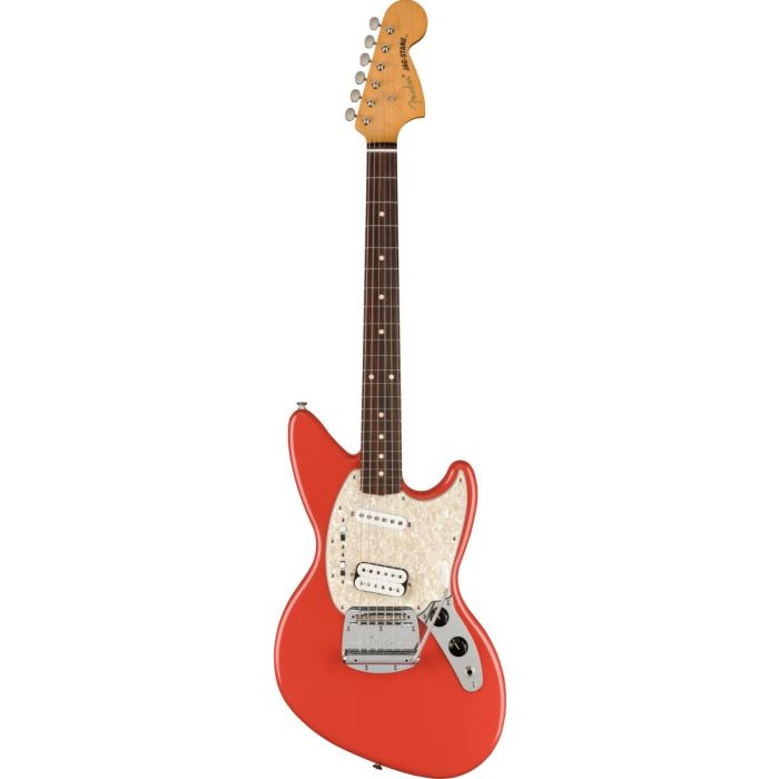 Overview of the Fender Kurt Cobain Jag-Stang RW Fiesta Red