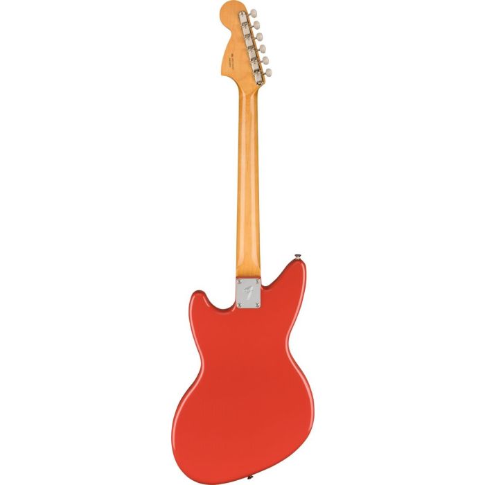 Back view of the Fender Kurt Cobain Jag-Stang RW Fiesta Red
