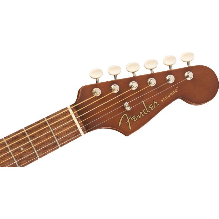 Fender Redondo Mini Acoustic Sunburst Front Headstock View
