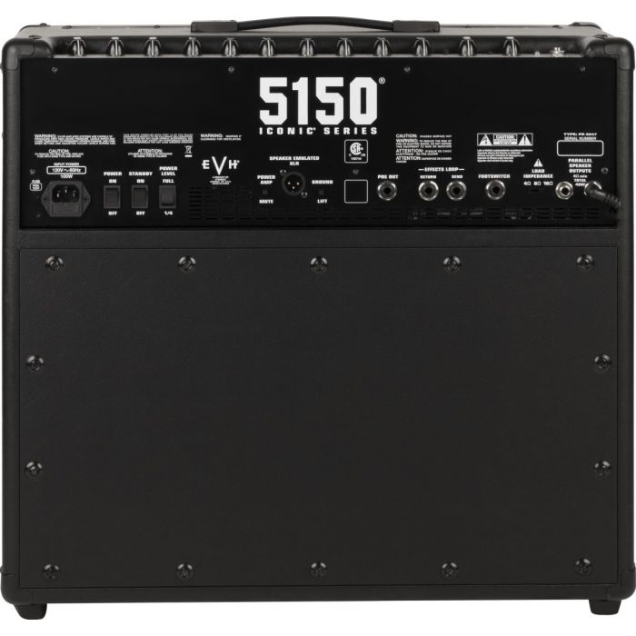 Rear panel View of EVH 5150 Combo Amplifier