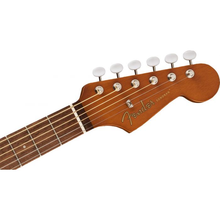 Fender Redondo Mini Acoustic Natural Front Headstock View
