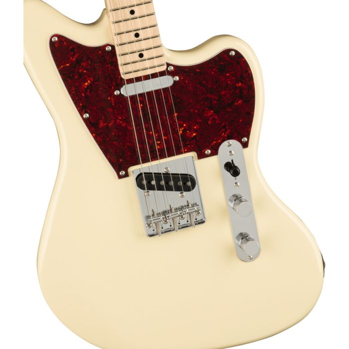 Squier Paranormal Offset Telecaster, MN, Olympic White Body Detail Zoom