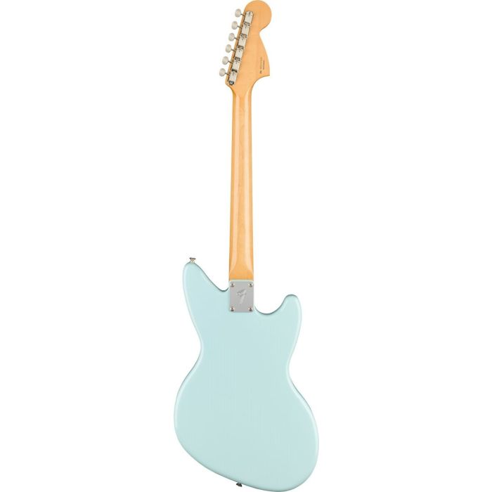 Back view of the Fender Kurt Cobain Jag-Stang Left-Handed RW Sonic Blue