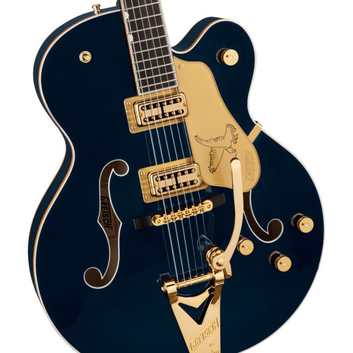 Gretsch G6136TG Players Edition Falcon EB Midnight Sapphire Body Front Detail