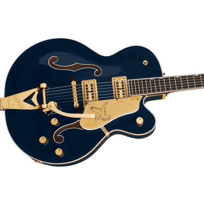Gretsch G6136TG Players Edition Falcon EB Midnight Sapphire Side Angle Zoom