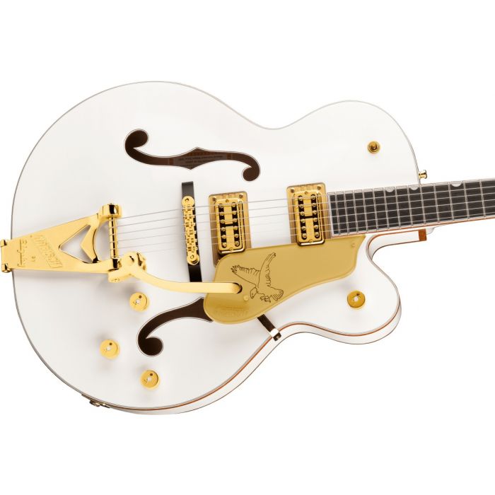 Gretsch G6136TG Players Edition Falcon EB White Body Side Angle Zoom