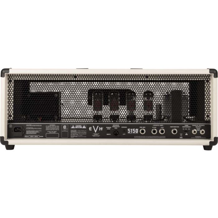 Back view of the EVH 5150 Iconic 80w Amp Head Ivory