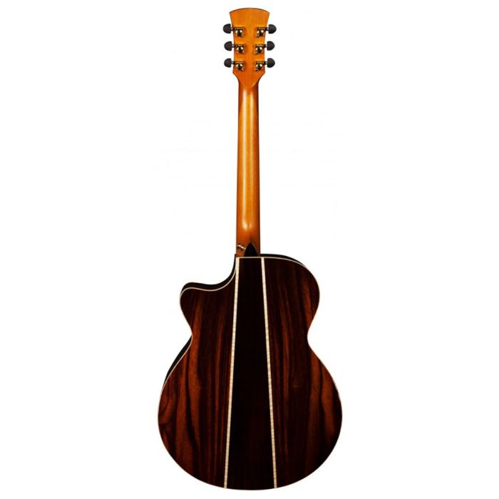 Full rear vie wof a Faith FVHG3 HiGloss Venus Three Piece Back Acoustic Guitar