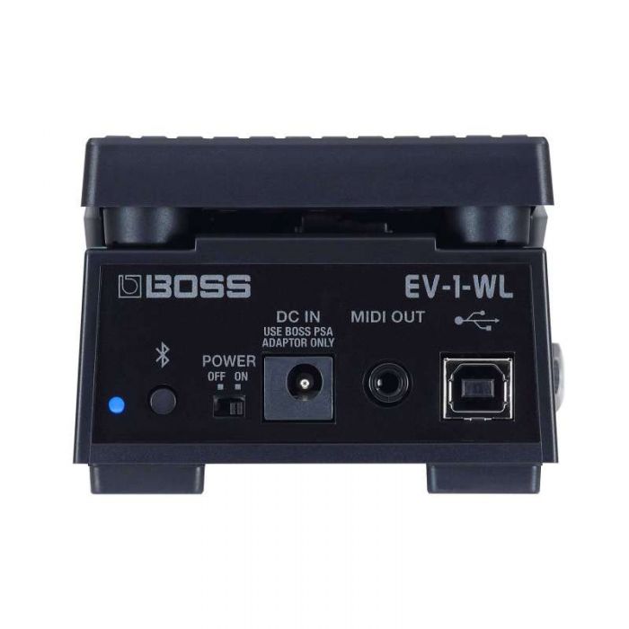 Back view of the BOSS EV-1-WL Wireless MIDI Expresion Pedal