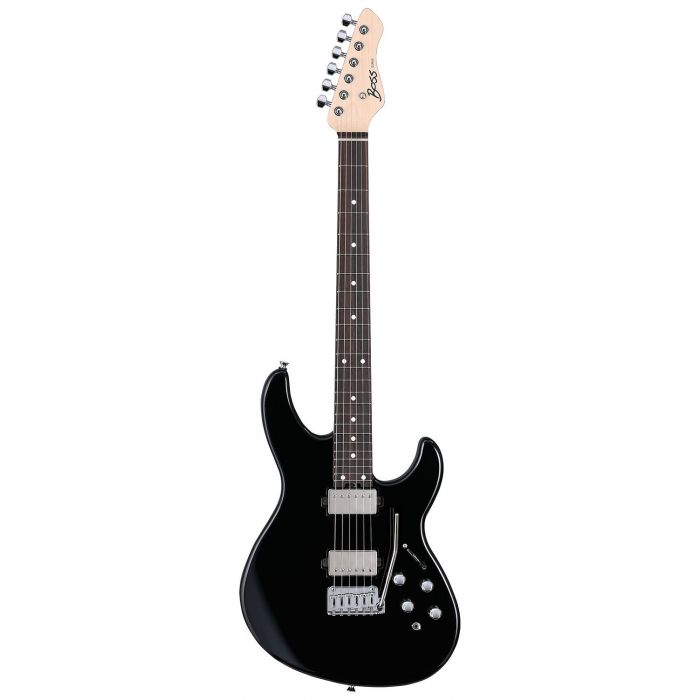 BOSS EURUS GS-1 Electronic Guitar, Black front view