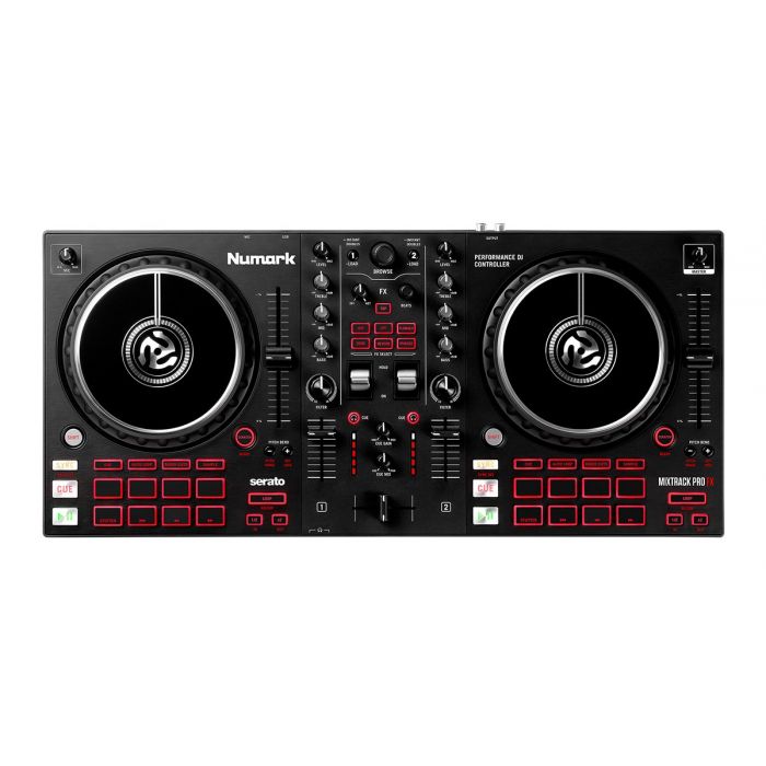 Numark Mixtrack Pro FX DJ Decks Controller Top Down