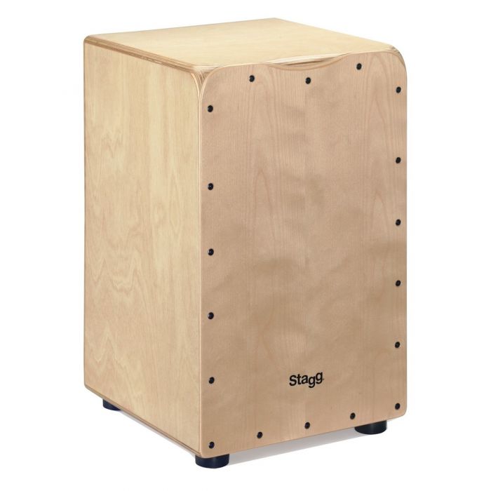 Stagg CAJ-50M-N Cajon Natural Front Angled view