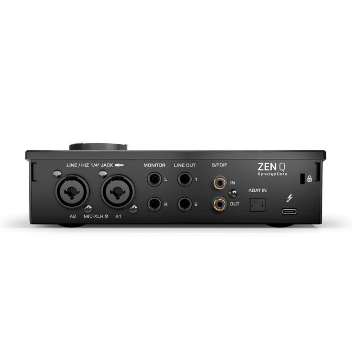 Back view of the Antelope Audio Zen Q Synergy Core Audio Interface