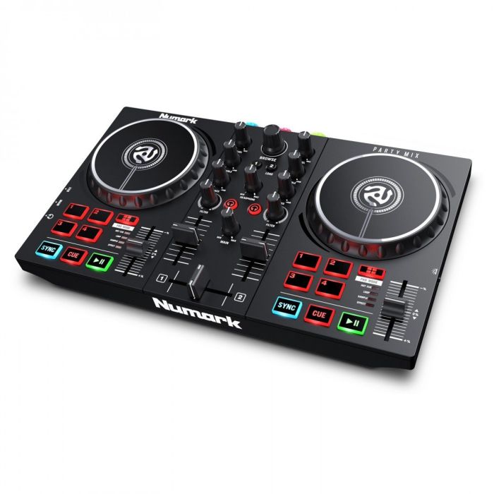 Numark Party Mix II DJ Controller Front Angle View